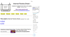 Desktop Screenshot of parsha.net