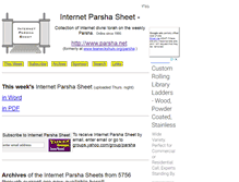Tablet Screenshot of parsha.net